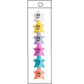 Stackable star highlighter pens with cute faces in multicolor set of 6 in polybag - Bulk Packaging / Meteor Highlighter Promotion