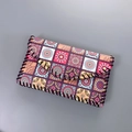 Ethnic bohemian envelope phone bag with colorful mandala patterns and whipstitch detailing - Pattern 02