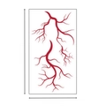 Waterproof red vascular tattoo sticker for Halloween, size 17x9.5cm model XB-006 - Vein Tattoo XB-006