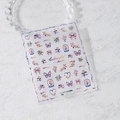 Stickers à ongles en relief TS-2961 avec lignes colorées, papillons et fleurs - Nouveau Relief Motif de Lignes Colorées (TS-2961)