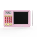 Tablet educativo rosa per bambini con schermo LCD e lavagna per calcoli matematici e scrittura - Stile di base / Rosa + Tavoletta da scrittura