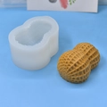 Stampo in silicone a forma di arachide con modello realistico su sfondo blu chiaro - Arachide Grande