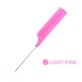 Pettine a coda professionale rosa chiaro con manico in acciaio per styling dei capelli - Rosa Chiaro