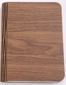 Lampe livre pliée avec texture bois naturel et charnière en bois flexible - Petit Mini 10x8x2.5cm / Noyer Noir