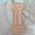 Rose gold foil card with text To have and to hold your hair back for hair accessories - Gold Stamping Card