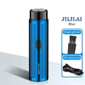 Mini rasoir électrique portable pour hommes bleu saphir avec câble de charge USB - Type standard / Bleu