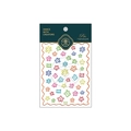 Pegatinas 5D estereoscópicas para uñas KX244 con coloridos motivos florales infantiles - Flores de Grafiti Coloridas (KX244)