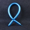 Metallic blue thick magic balloon long latex strip twisted for creative party balloon modeling - 100pcs / Blue