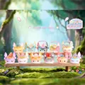 Angel Meow Meow winged cat figurines with energy crystals on a wooden display stand - A091 Angel Meow Set 8 / Random One