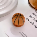 Süße orangefarbene Basketball-Haarklammer aus glattem Acetat für das Haarstyling - Kaffee Basketball
