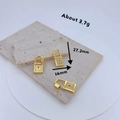 Trois pendentifs cadenas cœur en or avec zircons micro-pavés sur support pierre - Serrure à Trou de Serrure en Zirconia Pavé (3)