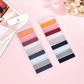 Morandi PET index tabs in pink and grey shades for notebook page marking and journaling - Golden Years