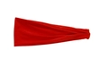 Elastic wide red sports headband for running and fitness with sweat-wicking fabric - Red