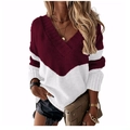 Striped Wine Red