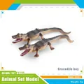 Set di 2 figurine realistiche di coccodrillo, modello animale in plastica dettagliata, 6g - Cucciolo di coccodrillo (6g)