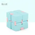 Cubo infinito blu e rosa giocattolo antistress nei colori macaron per ogni età - Blu