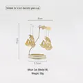 Golden spinning moon and cat metal candle topper attachment 11cm height windmill style - 5.5CM Moon Cat Style
