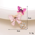 Dettaglio dell'accessorio a farfalla fai-da-te con misure di 4cm altezza e 3cm larghezza - D859 Farfalla fiore di prugno