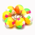 Bunte Puzzle-Ball-Schlüsselanhänger Set mit fünf Farben und Metallring Befestigung - Runder Intelligenzball