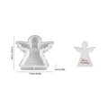 White Christmas angel silicone mold for DIY plaster crafts and holiday baking decorations - NO.3 Angel Ornament