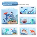 Blue ocean animal baby soft cloth book with whale and dolphin patterns for early learning - Marine Animal Cognition