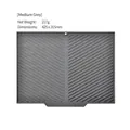 Gray silicone kitchen drying mat with slanted drainage ridges and hanging hole, medium size - Medium / Gray
