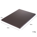Dark brown brushed leather jewelry display base board, size 50x37x2cm, weight 1150g - Large Base Plate 50x37cm