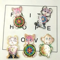5-piece set of cartoon animal ball maze toys featuring colorful cat and rabbit shapes - Animal Maze