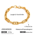 Dettaglio del bracciale a catena in oro con specifiche di peso e dimensioni - Catena Cubana Dorata