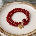 34# Red Agate Bracelet
