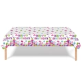 Mantel rectangular de fiesta con bloques de colores y texto de Happy Birthday - Bloques de Construcción Rosa / 137*274cm