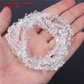 Strand of 5-8mm natural clear white crystal quartz beads for DIY jewelry making 32 inches - 5-8mm Chip Beads