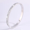 【151】silver Moissanite Bangle