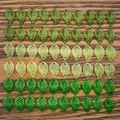 DIY acrylic green mini leaf charms set for handmade earrings and jewelry accessories - Acrylic Small Leaf Set (SN1122)