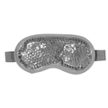 Cold and hot compress eye mask with gel beads and elastic strap on white background - Eye Mask / Gray