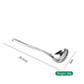 Schiumarola a forma di cuore in acciaio inox 304 con manico lungo 26,5 cm e testa da 8 cm - Schiumarola media
