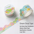 Bear Constellation dream cloud washi tape with gold foil accents for journaling - Bear Constellation
