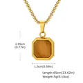 Zonder ketting Goud / Tijgeroog