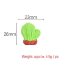 Green resin Christmas glove ornament with knit texture, 23mm size for DIY crafts - Green and Red Gloves