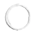 Cylindrical white translucent natural crystal beads for DIY jewelry making and necklaces - 4x13mm Tube/Cylinder