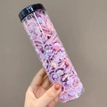 Purple elastic hair ties set for girls with cute heart, bear, and star charms in a jar - Purple Jellyfish Style (12#) / 20-Piece Set