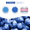 Blueberry moisturizing lip scrub with large exfoliating particles in a clear jar - 03# Blueberry