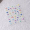 3D bunte Schmetterling und Stern Nagelaufkleber Modell M-102 mit transparentem Kleber - M-102 Geprägter Stil (M-102)