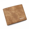 Bifold-Geldbörse für Herren in Mokkabraun mit MenBense-Logo und mattem Finish - Braun