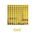 Self-adhesive gold square acrylic mirror wall stickers in a grid layout for home decor - 2*2cm 100Pcs / Gold
