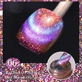 Reflective glass cat magnetic gel in shade 06 with shimmering purple and blue finish - Phantom Quicksand Cat Eye 06