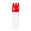 Transparente 4oz Quetschflasche mit rotem Kamm-Applikator und Mess-Skalen - Rot