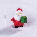 Miniature Santa Claus figurine for DIY Christmas micro landscape decor, 3.8cm tall - Santa Claus Giving Gifts