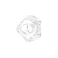 Transparent faceted resin crystal bead with large hole for DIY charm bracelets - Style 18 (Clear)