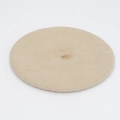 Classic beige wool beret hat for women with minimalist vintage French artist style - M (56-58cm) / Beige